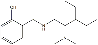 2-({[2-(dimethylamino)-3-ethylpentyl]amino}methyl)phenol Struktur