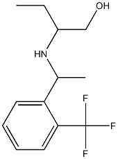 2-({1-[2-(trifluoromethyl)phenyl]ethyl}amino)butan-1-ol Struktur