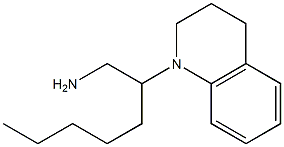 2-(1,2,3,4-tetrahydroquinolin-1-yl)heptan-1-amine Struktur