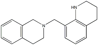 2-(1,2,3,4-tetrahydroquinolin-8-ylmethyl)-1,2,3,4-tetrahydroisoquinoline Struktur