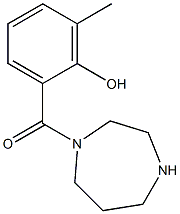 2-(1,4-diazepan-1-ylcarbonyl)-6-methylphenol Struktur