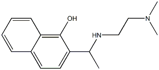 2-(1-{[2-(dimethylamino)ethyl]amino}ethyl)-1-naphthol Struktur