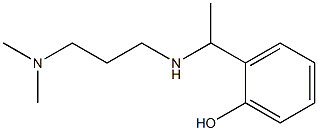 2-(1-{[3-(dimethylamino)propyl]amino}ethyl)phenol Struktur