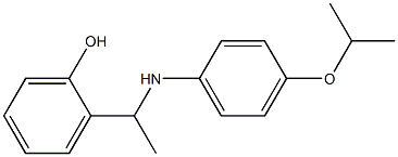 2-(1-{[4-(propan-2-yloxy)phenyl]amino}ethyl)phenol Struktur