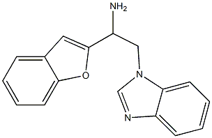 2-(1H-1,3-benzodiazol-1-yl)-1-(1-benzofuran-2-yl)ethan-1-amine Struktur