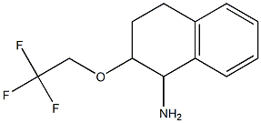 2-(2,2,2-trifluoroethoxy)-1,2,3,4-tetrahydronaphthalen-1-amine Struktur