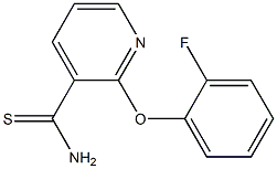 2-(2-fluorophenoxy)pyridine-3-carbothioamide Struktur