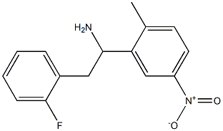 2-(2-fluorophenyl)-1-(2-methyl-5-nitrophenyl)ethan-1-amine Struktur