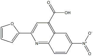 2-(2-furyl)-6-nitroquinoline-4-carboxylic acid Struktur