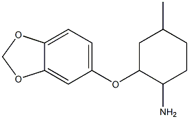 2-(2H-1,3-benzodioxol-5-yloxy)-4-methylcyclohexan-1-amine Struktur