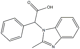 2-(2-methyl-1H-1,3-benzodiazol-1-yl)-2-phenylacetic acid Struktur