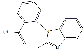 2-(2-methyl-1H-1,3-benzodiazol-1-yl)benzene-1-carbothioamide Struktur