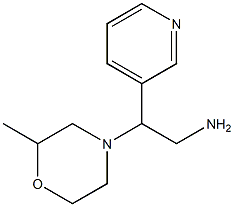 2-(2-methylmorpholin-4-yl)-2-pyridin-3-ylethanamine Struktur