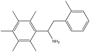 2-(2-methylphenyl)-1-(2,3,4,5,6-pentamethylphenyl)ethan-1-amine Struktur