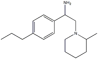 2-(2-methylpiperidin-1-yl)-1-(4-propylphenyl)ethan-1-amine Struktur