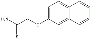 2-(2-naphthyloxy)ethanethioamide Struktur