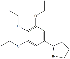 2-(3,4,5-triethoxyphenyl)pyrrolidine Struktur