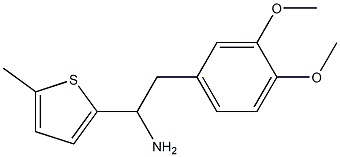 2-(3,4-dimethoxyphenyl)-1-(5-methylthiophen-2-yl)ethan-1-amine Struktur