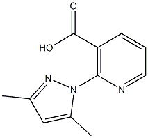 2-(3,5-dimethyl-1H-pyrazol-1-yl)nicotinic acid Struktur