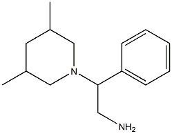 2-(3,5-dimethylpiperidin-1-yl)-2-phenylethan-1-amine Struktur