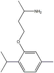 2-(3-aminobutoxy)-4-methyl-1-(propan-2-yl)benzene Struktur