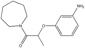 2-(3-aminophenoxy)-1-(azepan-1-yl)propan-1-one Struktur