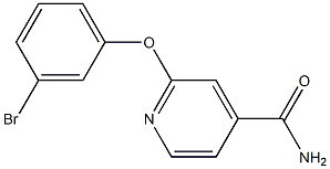 2-(3-bromophenoxy)isonicotinamide Struktur