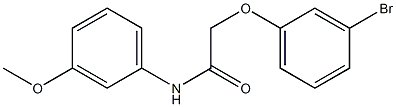 2-(3-bromophenoxy)-N-(3-methoxyphenyl)acetamide Struktur