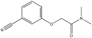 2-(3-cyanophenoxy)-N,N-dimethylacetamide Struktur