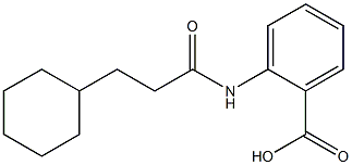 2-(3-cyclohexylpropanamido)benzoic acid Struktur