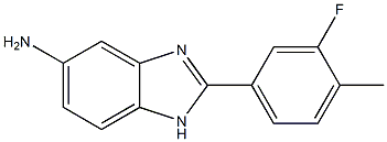 2-(3-fluoro-4-methylphenyl)-1H-1,3-benzodiazol-5-amine Struktur