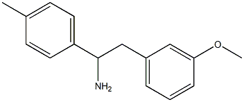 2-(3-methoxyphenyl)-1-(4-methylphenyl)ethanamine Struktur