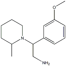 2-(3-methoxyphenyl)-2-(2-methylpiperidin-1-yl)ethanamine Struktur