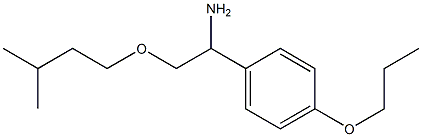 2-(3-methylbutoxy)-1-(4-propoxyphenyl)ethan-1-amine Struktur