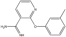 2-(3-methylphenoxy)pyridine-3-carboximidamide Struktur