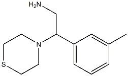 2-(3-methylphenyl)-2-(thiomorpholin-4-yl)ethan-1-amine Struktur