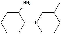 2-(3-methylpiperidin-1-yl)cyclohexan-1-amine Struktur