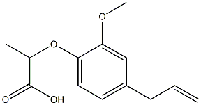 2-(4-allyl-2-methoxyphenoxy)propanoic acid Struktur