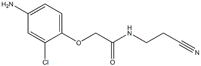 2-(4-amino-2-chlorophenoxy)-N-(2-cyanoethyl)acetamide Struktur