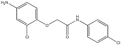 2-(4-amino-2-chlorophenoxy)-N-(4-chlorophenyl)acetamide Struktur