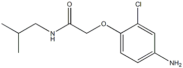 2-(4-amino-2-chlorophenoxy)-N-isobutylacetamide Struktur