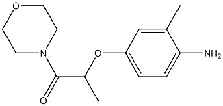 2-(4-amino-3-methylphenoxy)-1-(morpholin-4-yl)propan-1-one Struktur