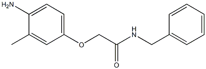 2-(4-amino-3-methylphenoxy)-N-benzylacetamide Struktur