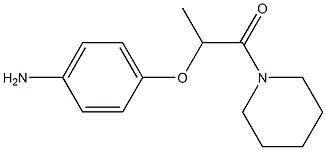 2-(4-aminophenoxy)-1-(piperidin-1-yl)propan-1-one Struktur