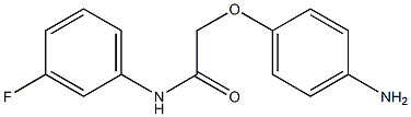 2-(4-aminophenoxy)-N-(3-fluorophenyl)acetamide Struktur