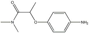 2-(4-aminophenoxy)-N,N-dimethylpropanamide Struktur