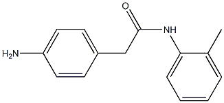 2-(4-aminophenyl)-N-(2-methylphenyl)acetamide Struktur