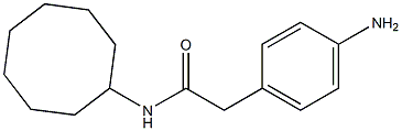 2-(4-aminophenyl)-N-cyclooctylacetamide Struktur