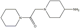 2-(4-aminopiperidin-1-yl)-1-(piperidin-1-yl)ethan-1-one Struktur