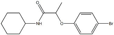 2-(4-bromophenoxy)-N-cyclohexylpropanamide Struktur